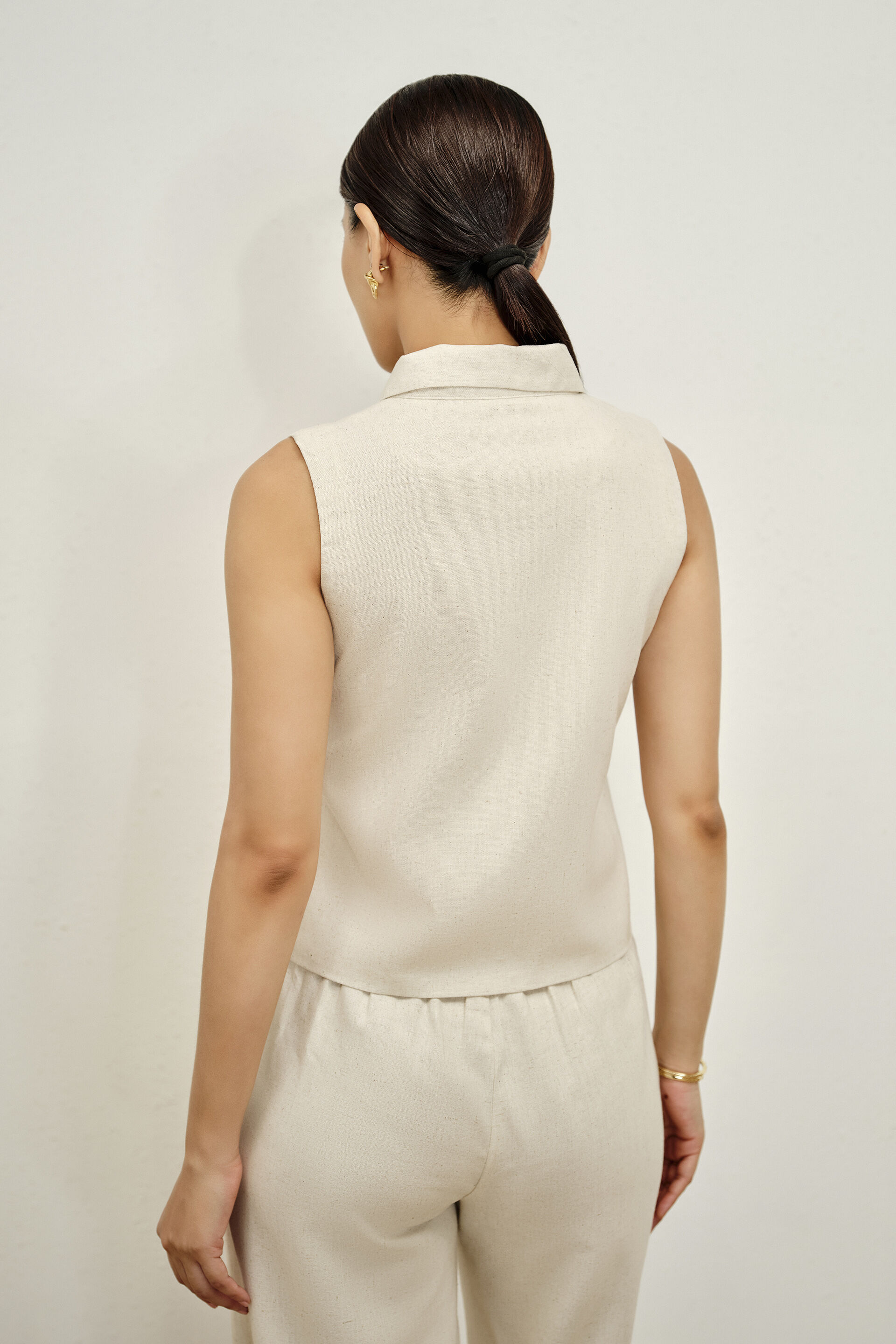 Thea Natural Zip Top, Natural, image 6